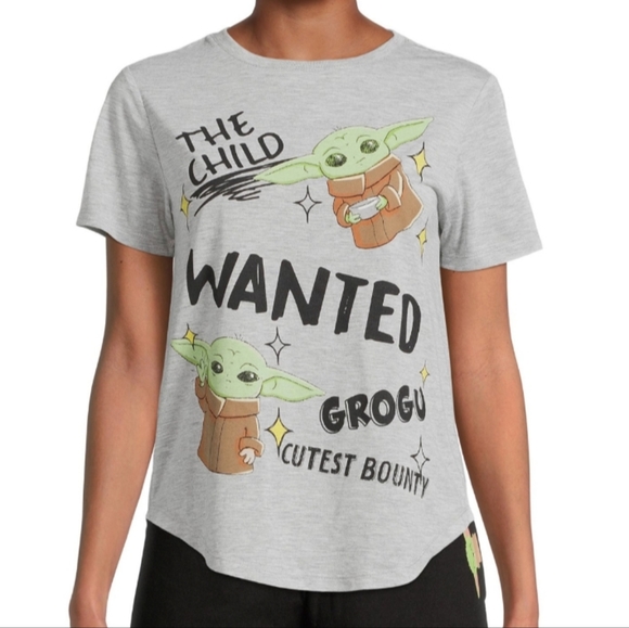 New Junior's Shirt Grogu Mandalorian Yoda Star Wars - Picture 3 of 4
